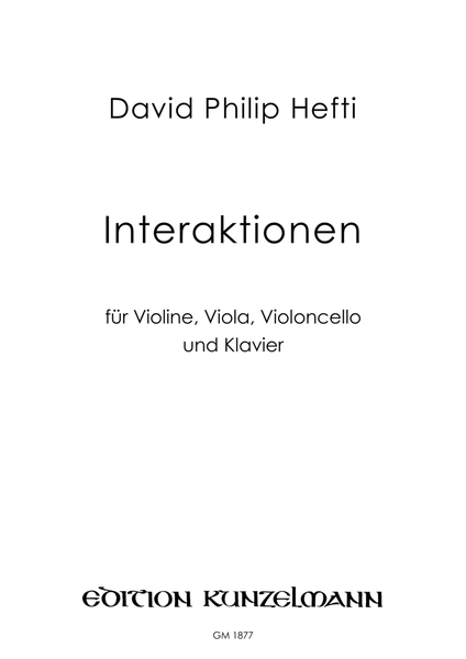 Interaktionen, for violin, viola, cello and piano