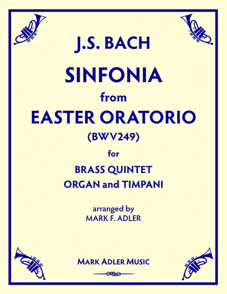 SINFONIA from EASTER ORATORIO (BWV249) image number null