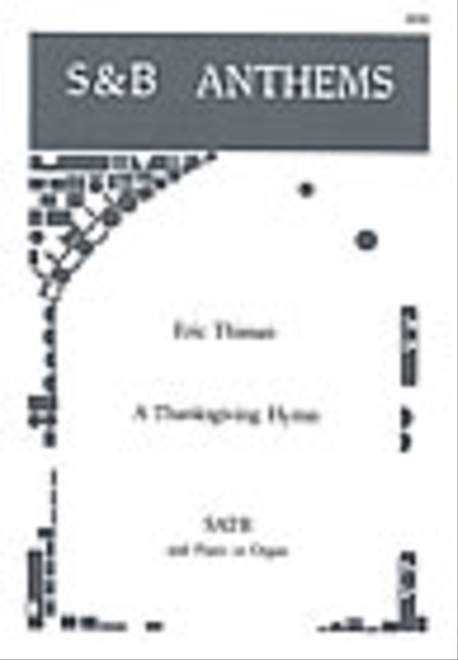 A Thanksgiving Hymn A Thanksgiving Hymn 4-Part scores gallery preview page 1
