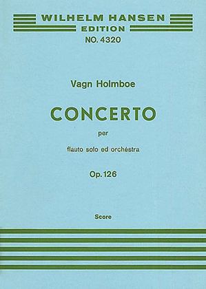 Holmboe: Concerto For Flute And Orchestra (Score)