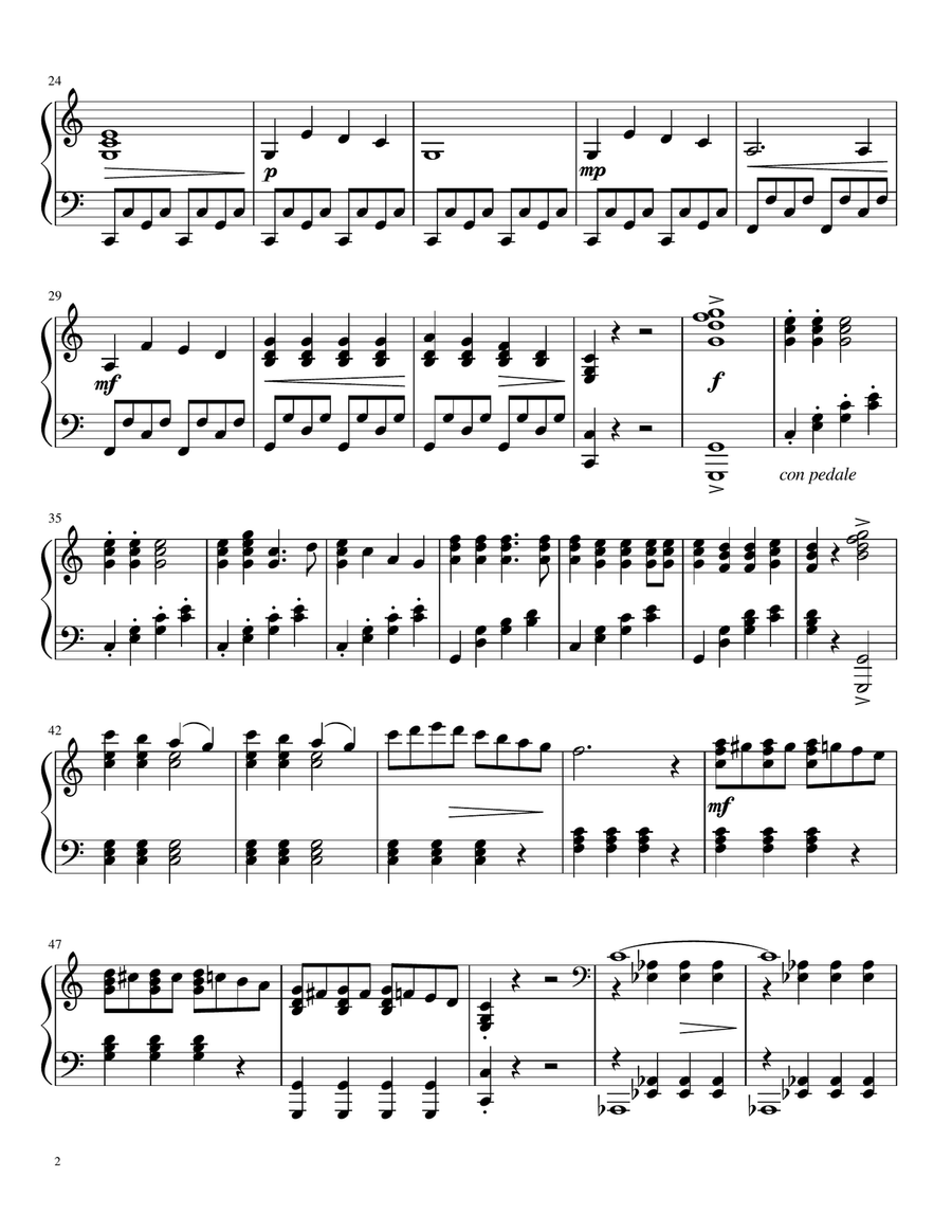 Jingle Bells Piano Solo scores gallery preview page 3