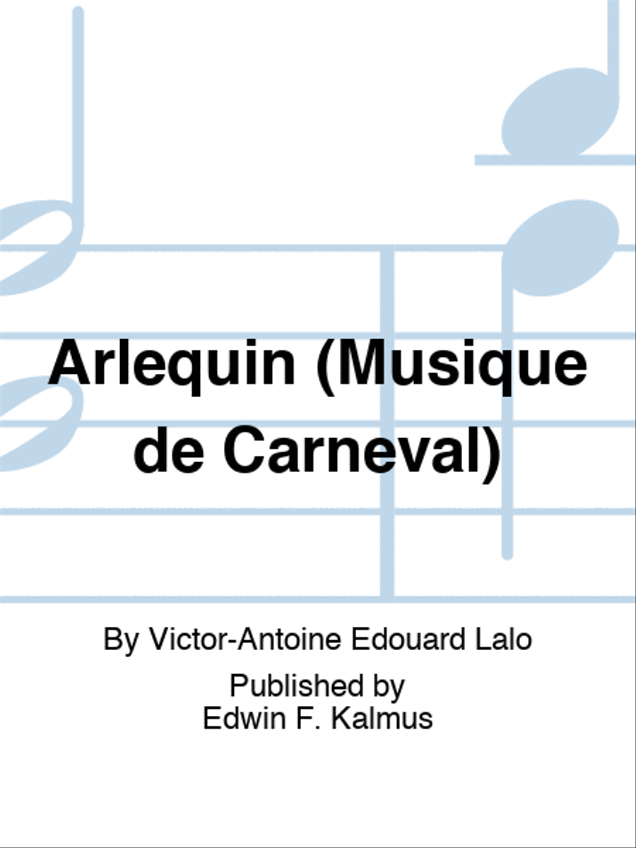 Arlequin (Musique de Carneval) Set of Parts scores gallery preview page 1