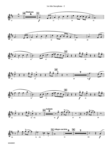 Overture de Argentina: E-flat Alto Saxophone