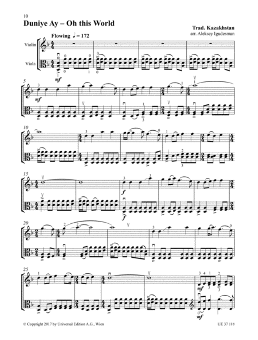 Violin and Viola and More String Duet scores gallery preview page 7