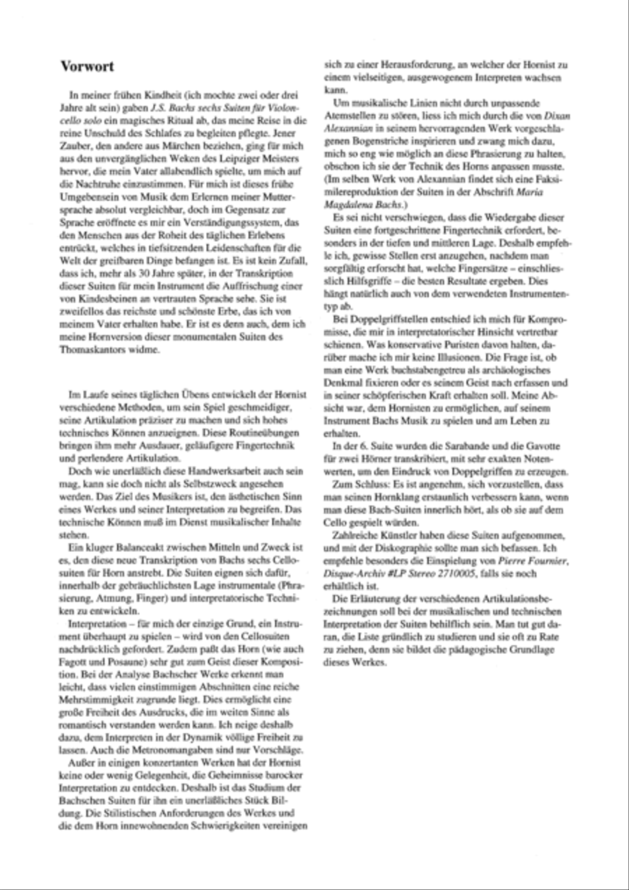 6 Suites Horn Solo scores gallery preview page 4