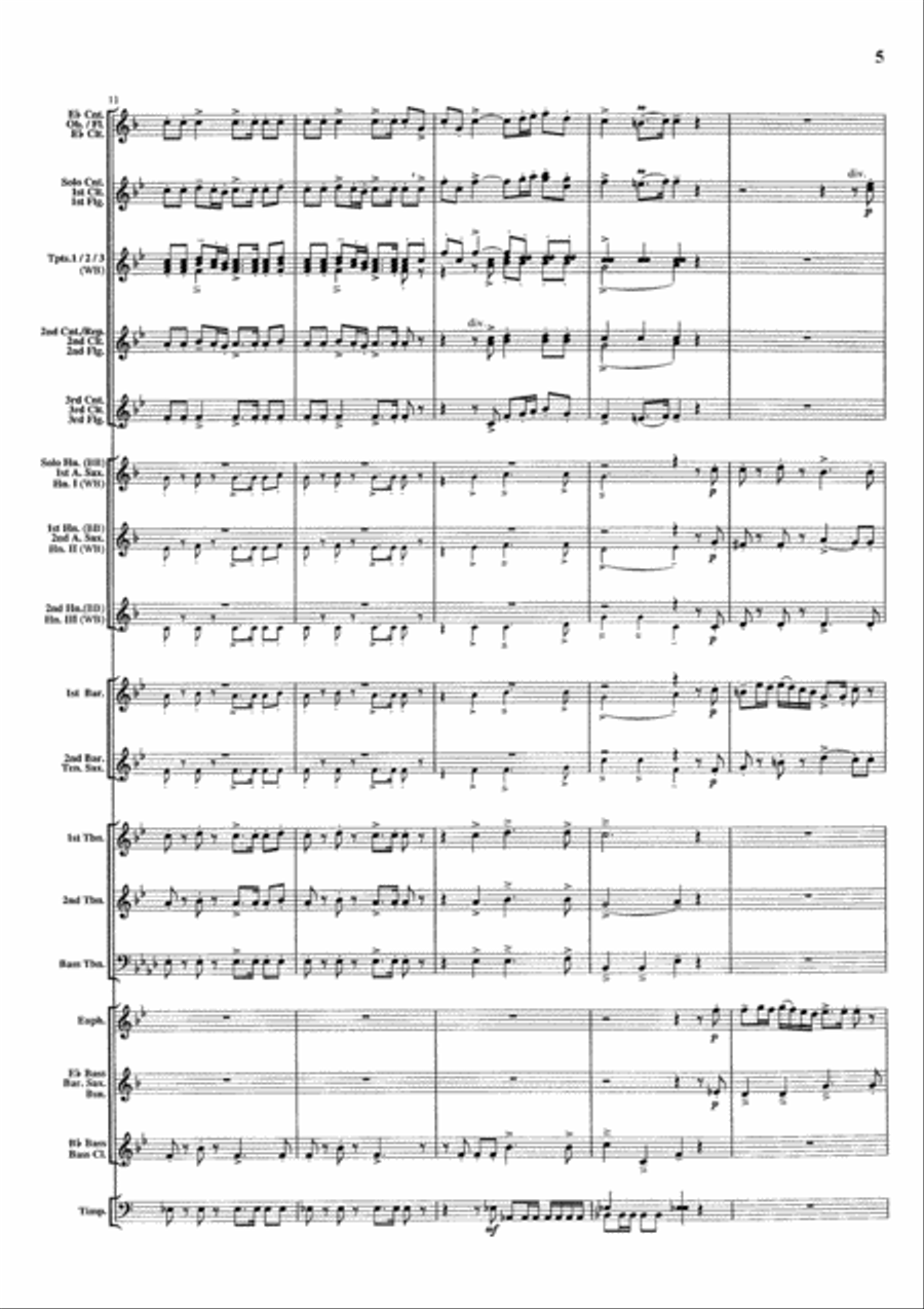 Psalm XIX Concert Band scores gallery preview page 6