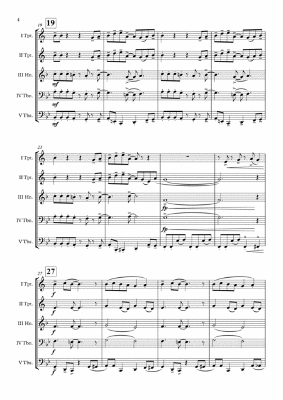 September September Brass Quintet scores gallery preview page 5