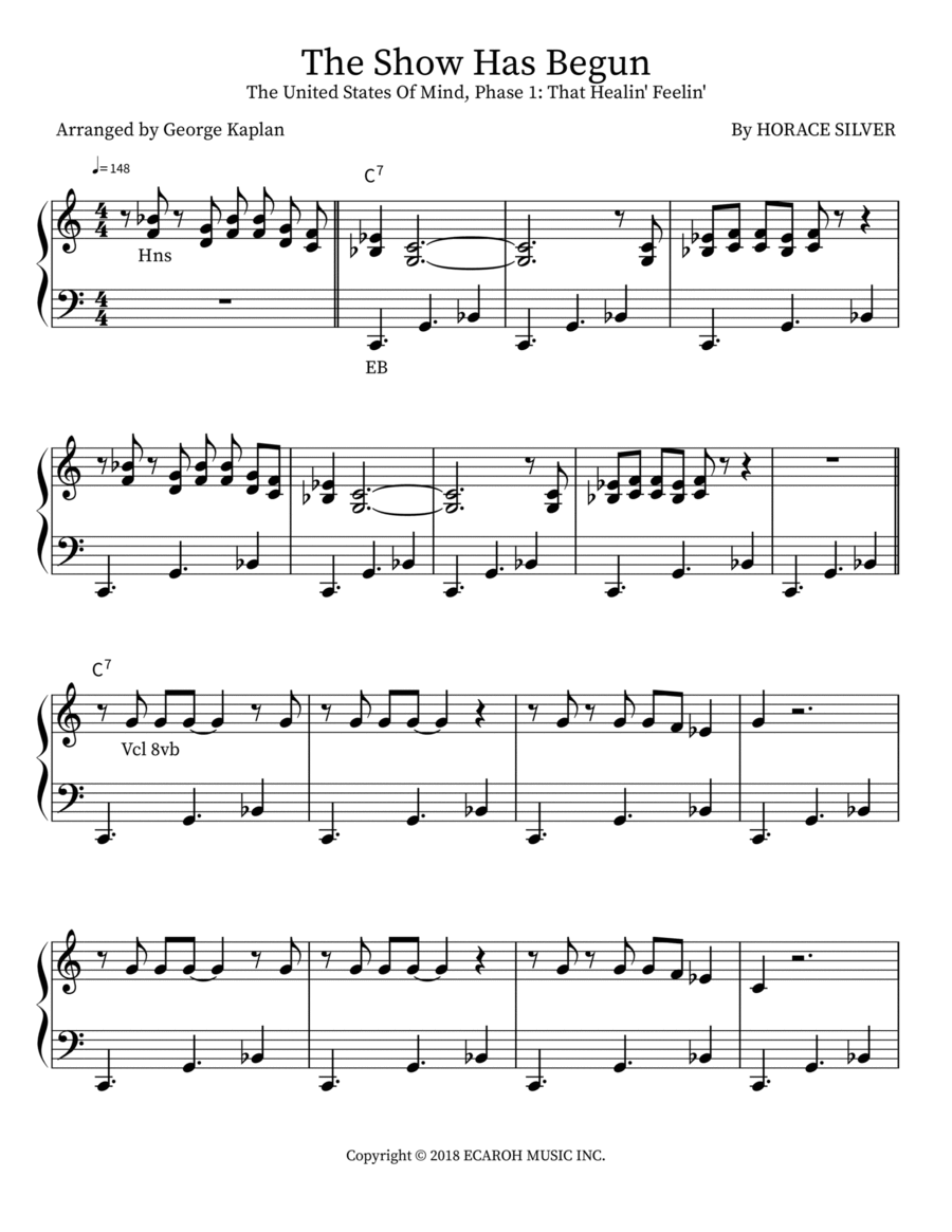 The Show Has Begun The Show Has Begun Small Ensemble scores gallery preview page 1