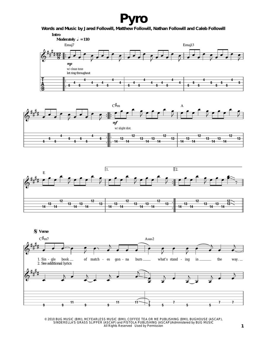 Pyro Acoustic Guitar scores gallery preview page 1