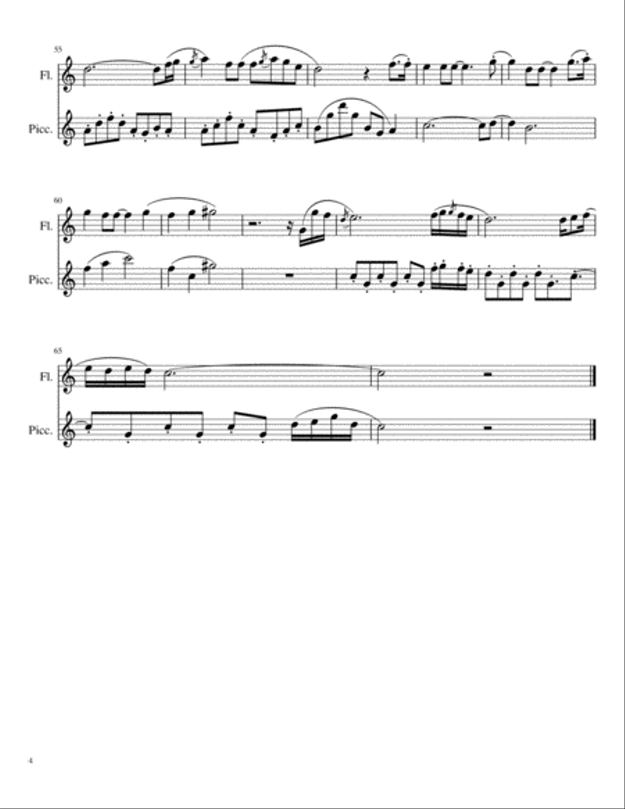(Everything I Do) I Do It For You Flute Duet scores gallery preview page 4