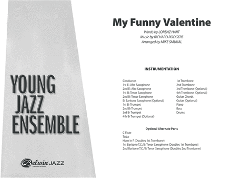 My Funny Valentine: Score Jazz Ensemble scores gallery preview page 1