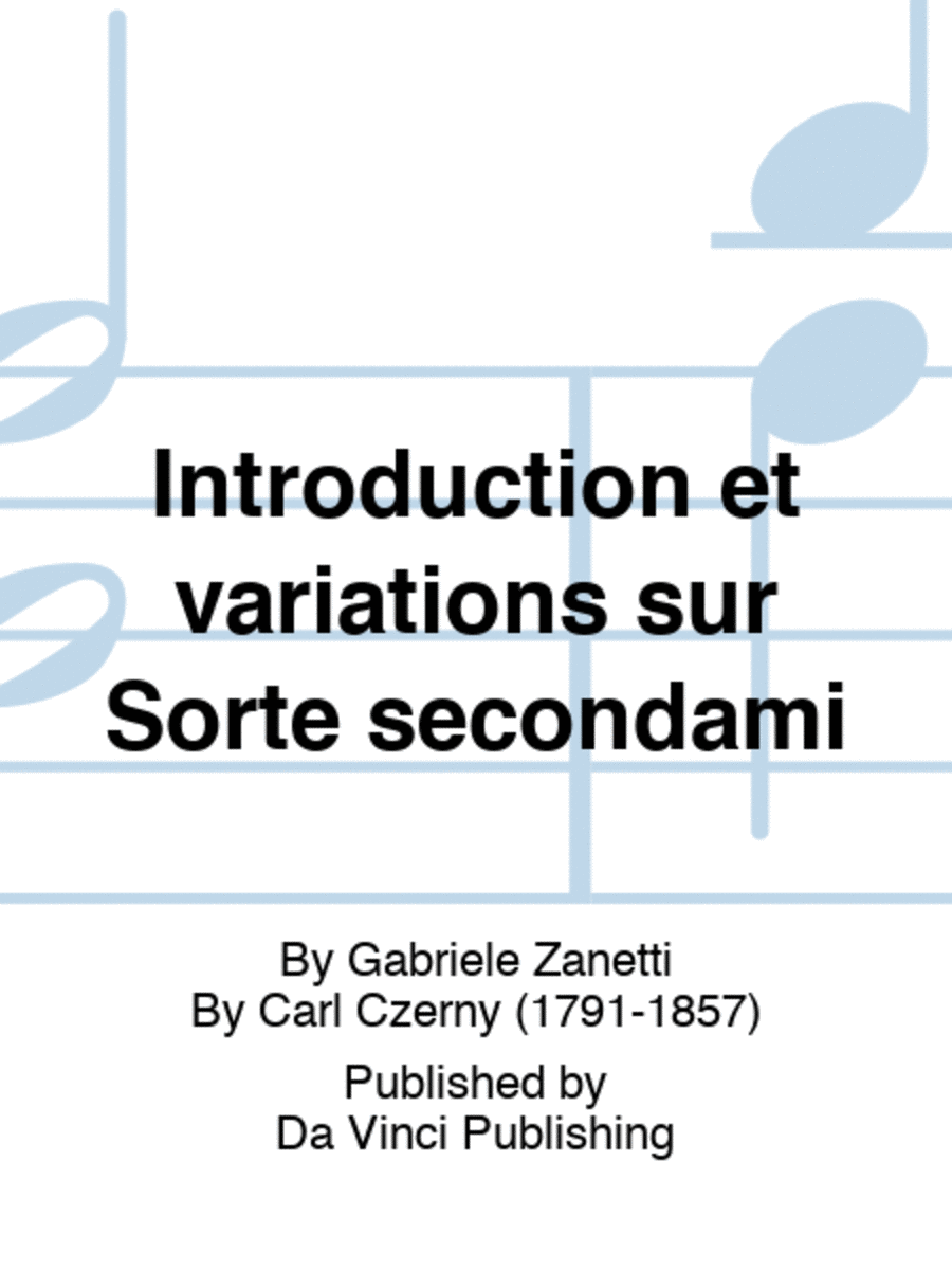 Introduction et variations sur Sorte secondami