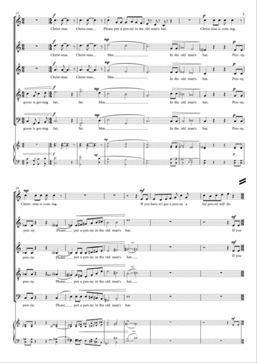 Christmas is Coming Christmas is Coming Divisi scores gallery preview page 3