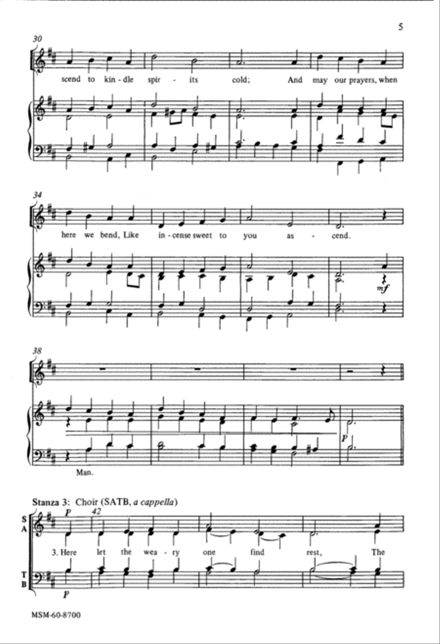 How Blessed Is This Place, O Lord 4-Part scores gallery preview page 4