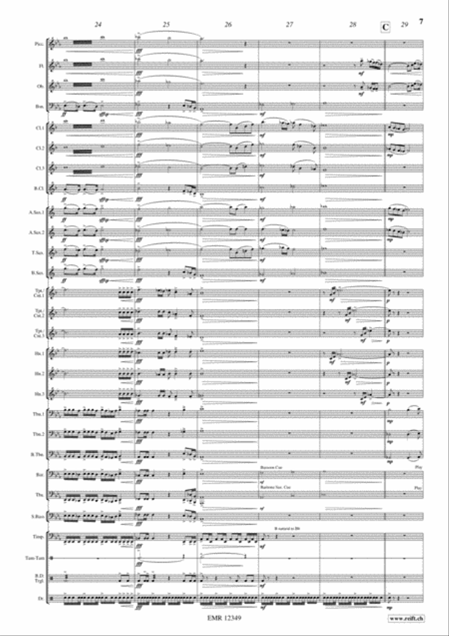 Ceremonial Fanfare Concert Band scores gallery preview page 7