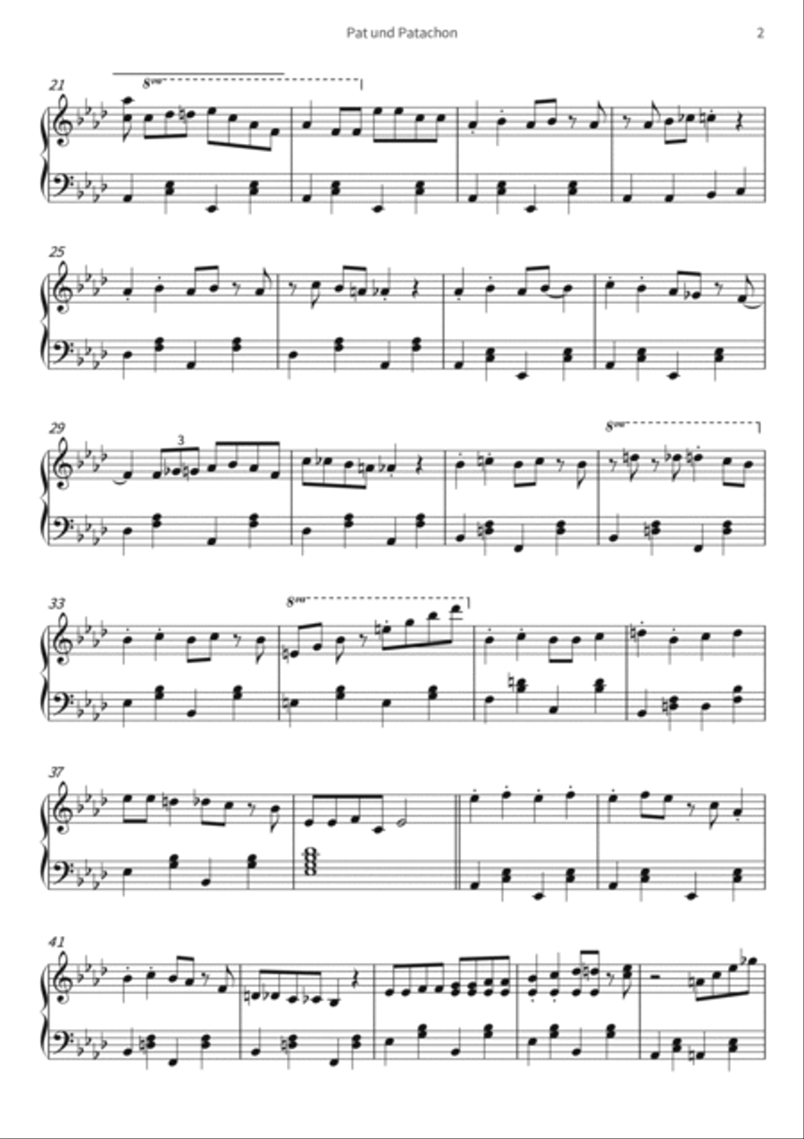 Pat und Patachon Piano scores gallery preview page 4