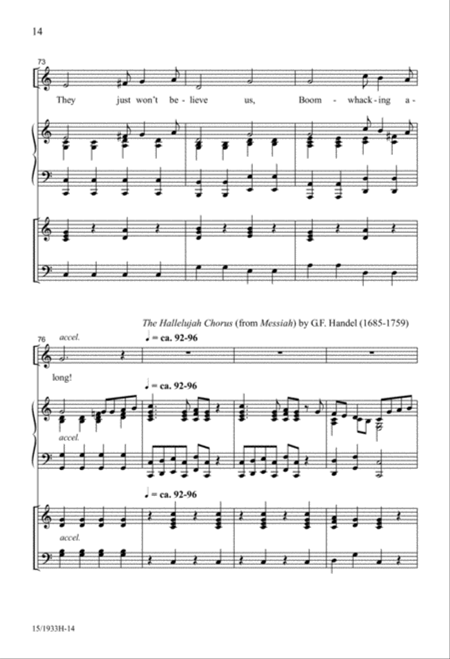 Classical Boomwhackers Unison Choir scores gallery preview page 14