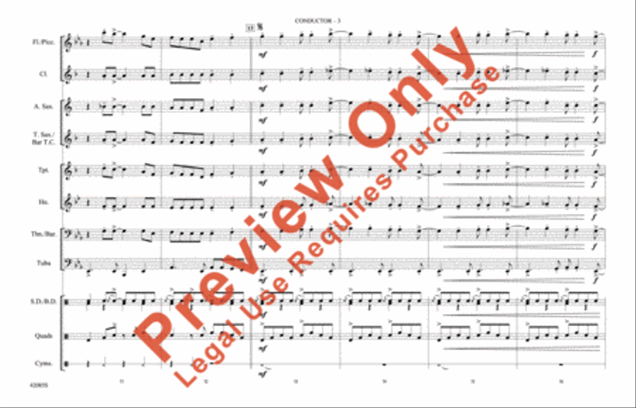 Mercy, Mercy, Mercy Mercy, Mercy, Mercy Marching Band scores gallery preview page 4