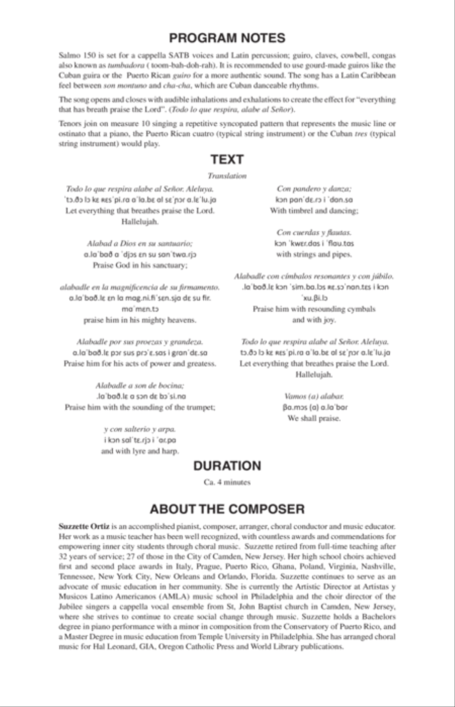 Salmo 150 Salmo 150 4-Part scores gallery preview page 11