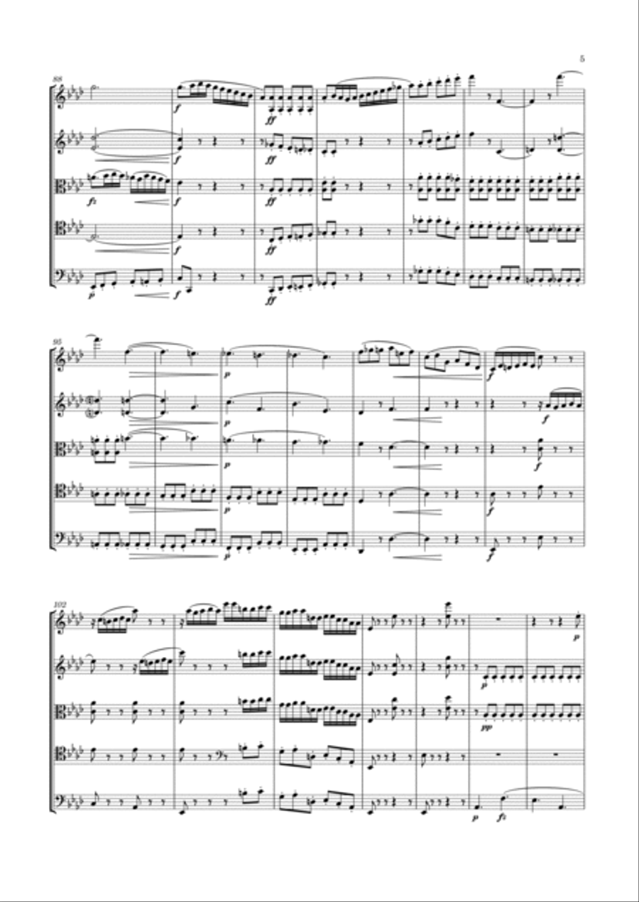 Onslow - String Quintet No.10 in F minor, Op.32 String Quintet scores gallery preview page 6