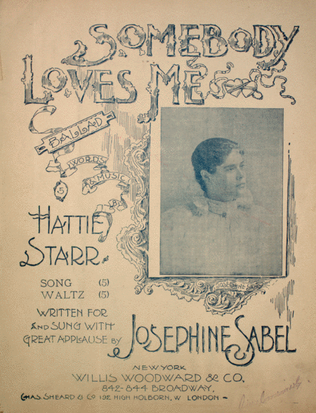 Book cover for Somebody Loves Me. Ballad