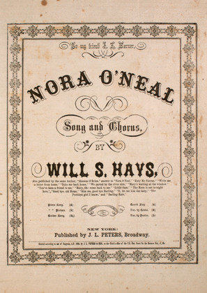 Nora O'Neal. A Beautiful Ballad