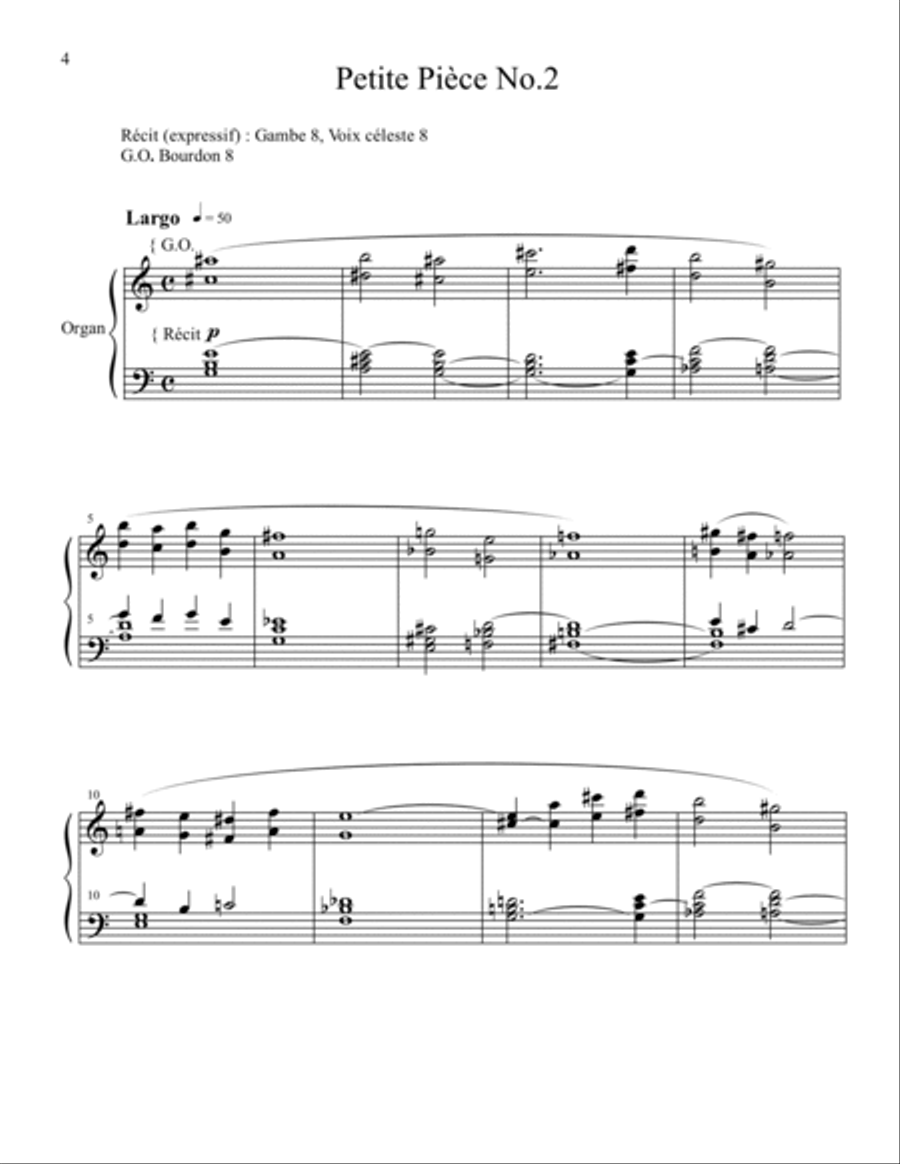 5 Petites Pièces 5 Petites Pièces Organ scores gallery preview page 4