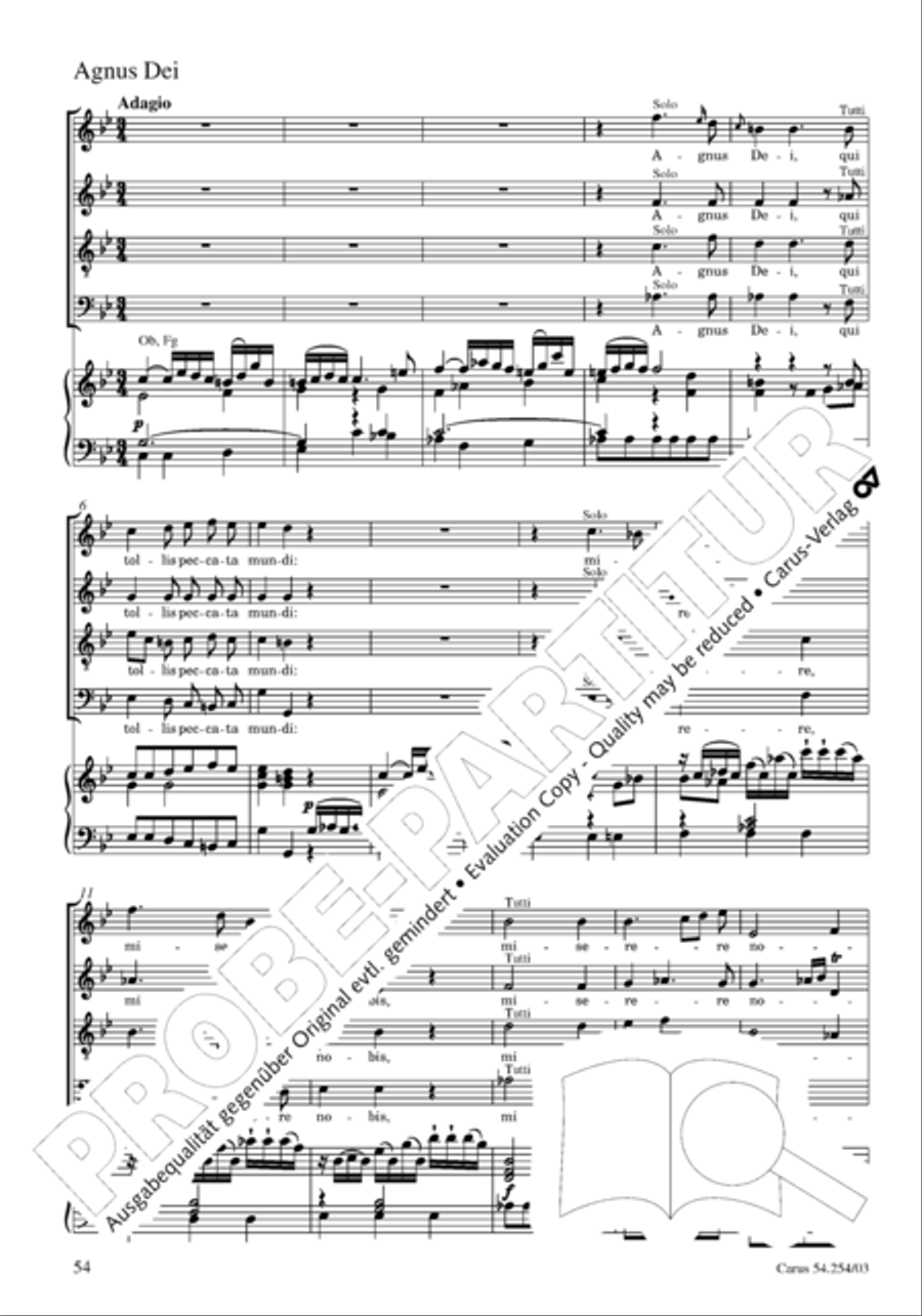 Missa Sancti Hieronymi 4-Part scores gallery preview page 55