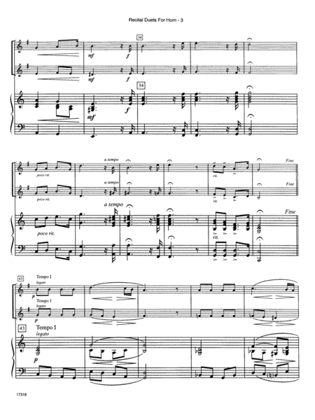 Recital Duets For Horn - Full Score