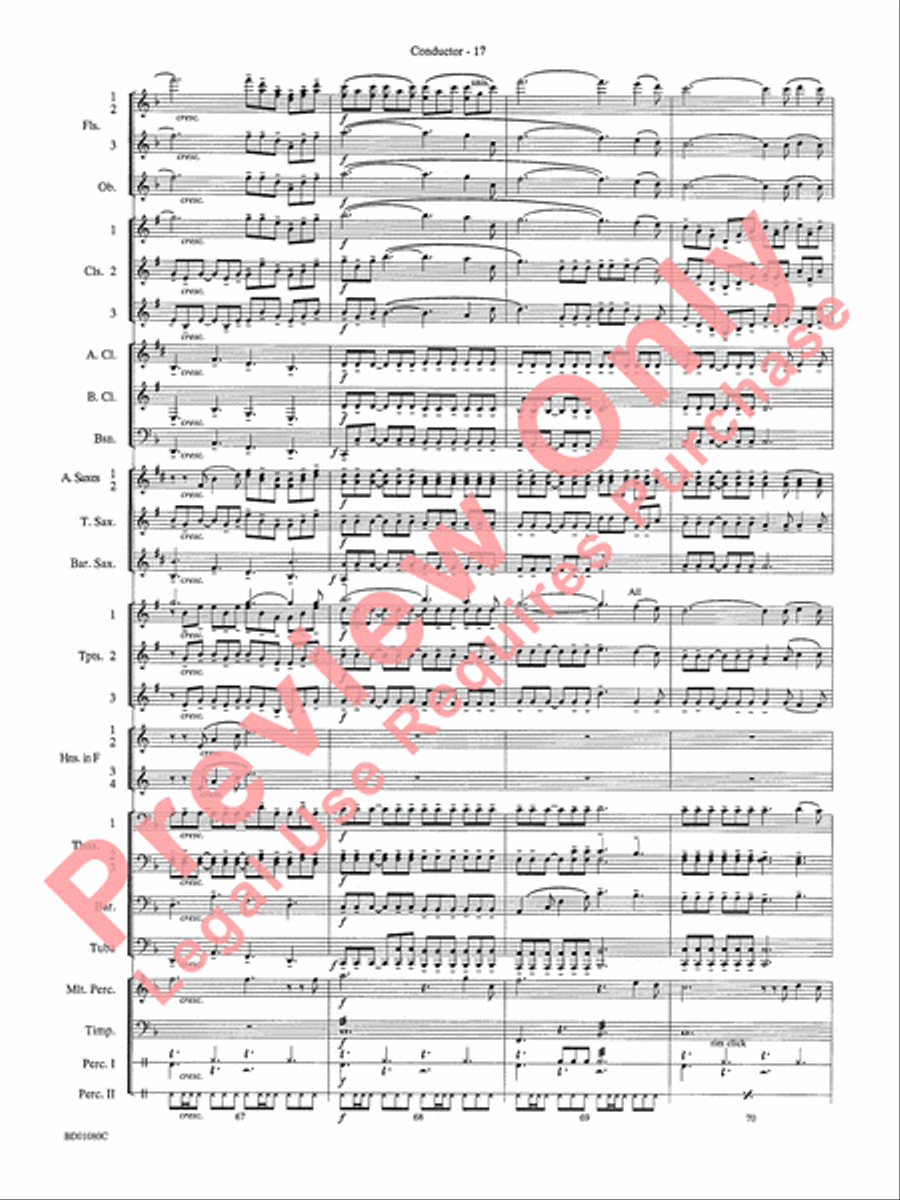 O Holy Night Concert Band scores gallery preview page 19