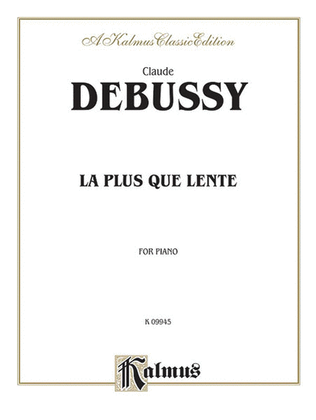 Book cover for La plus que lente