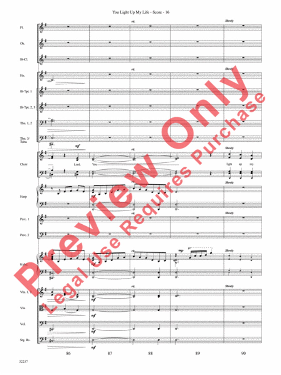 You Light Up My Life Choir scores gallery preview page 17