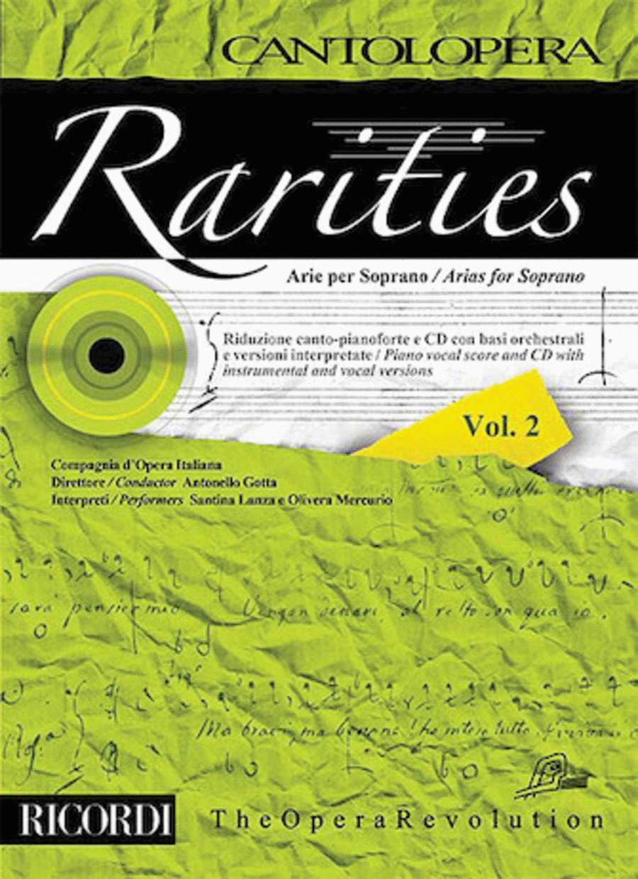 Rarities – Arias for Soprano, Volume 2 Voice Solo scores gallery preview page 1
