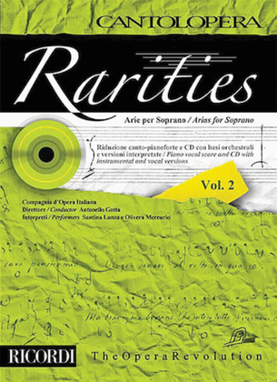 Book cover for Rarities - Arias for Soprano, Volume 2