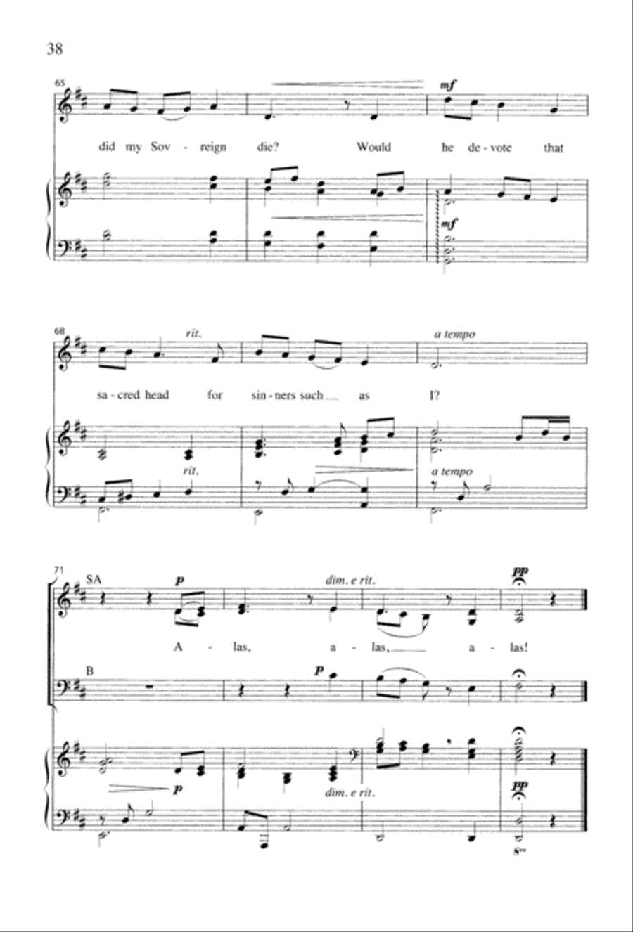 Christ the Crucified 3-Part scores gallery preview page 40