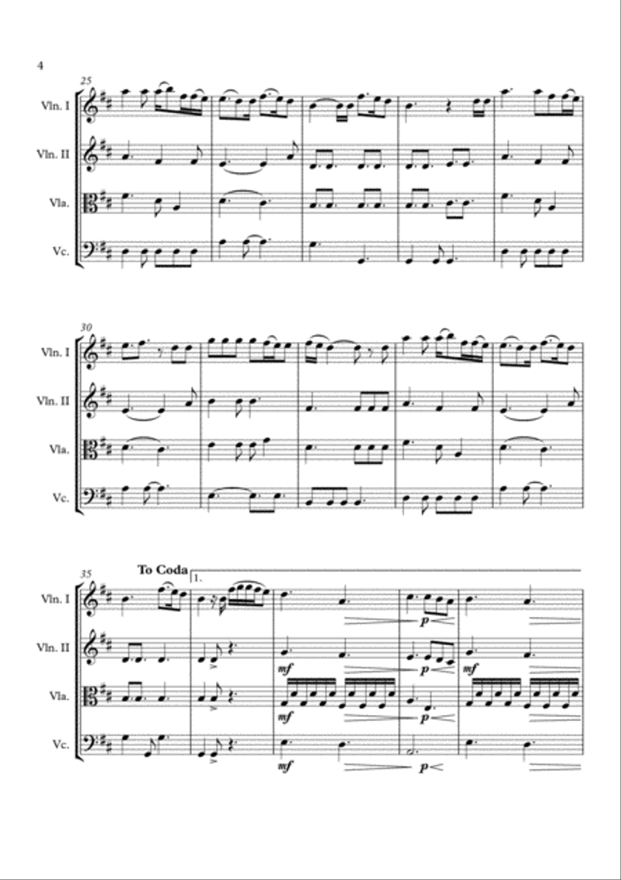 Remedy String Quartet scores gallery preview page 6