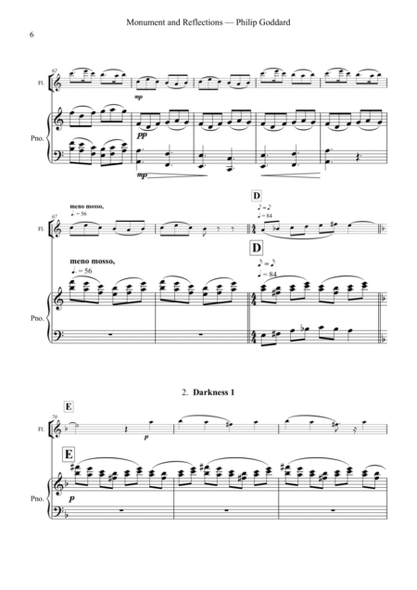 Monument and Reflections for flute and piano