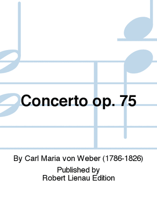 Book cover for Concerto Op. 75