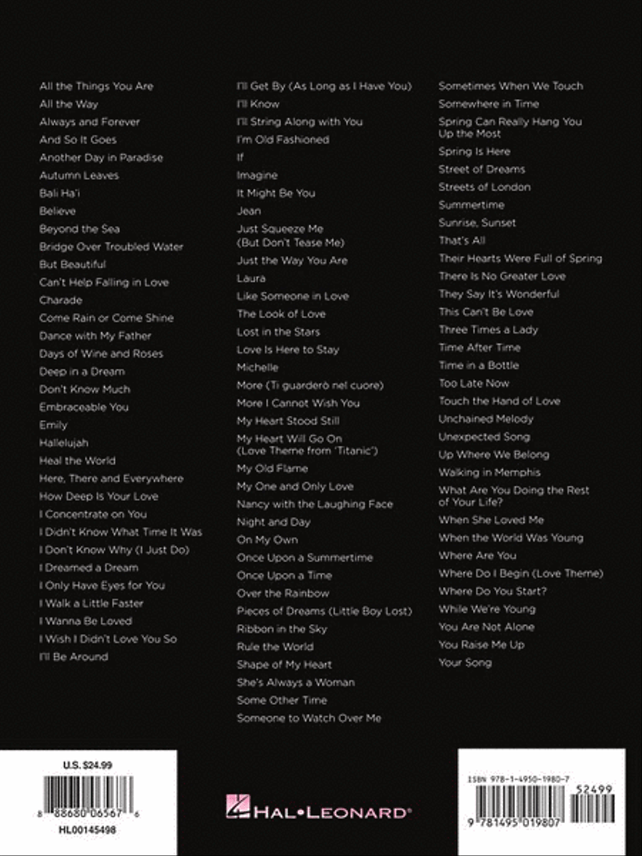 100 Most Gorgeous Songs Ever Piano, Vocal, Guitar scores gallery preview page 2