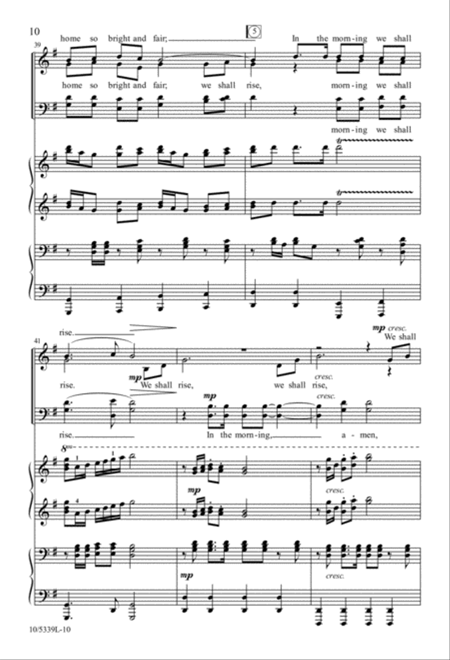 Hallelujah, We Shall Rise 4-Part scores gallery preview page 10