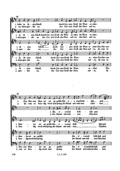Uebers Gebirg Maria geht, Magnificatmotette fur funfstimmigen gemischten Chor