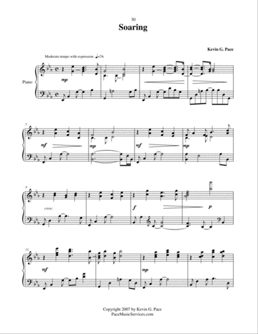 Soaring - original piano solo Piano Solo scores gallery preview page 2