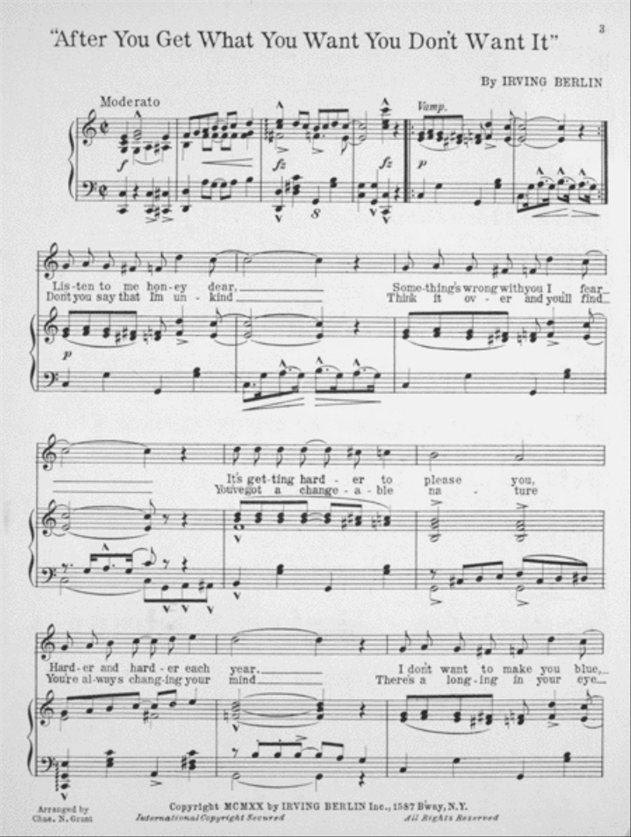 After You Get What You Want You Don't Want It Voice scores gallery preview page 2