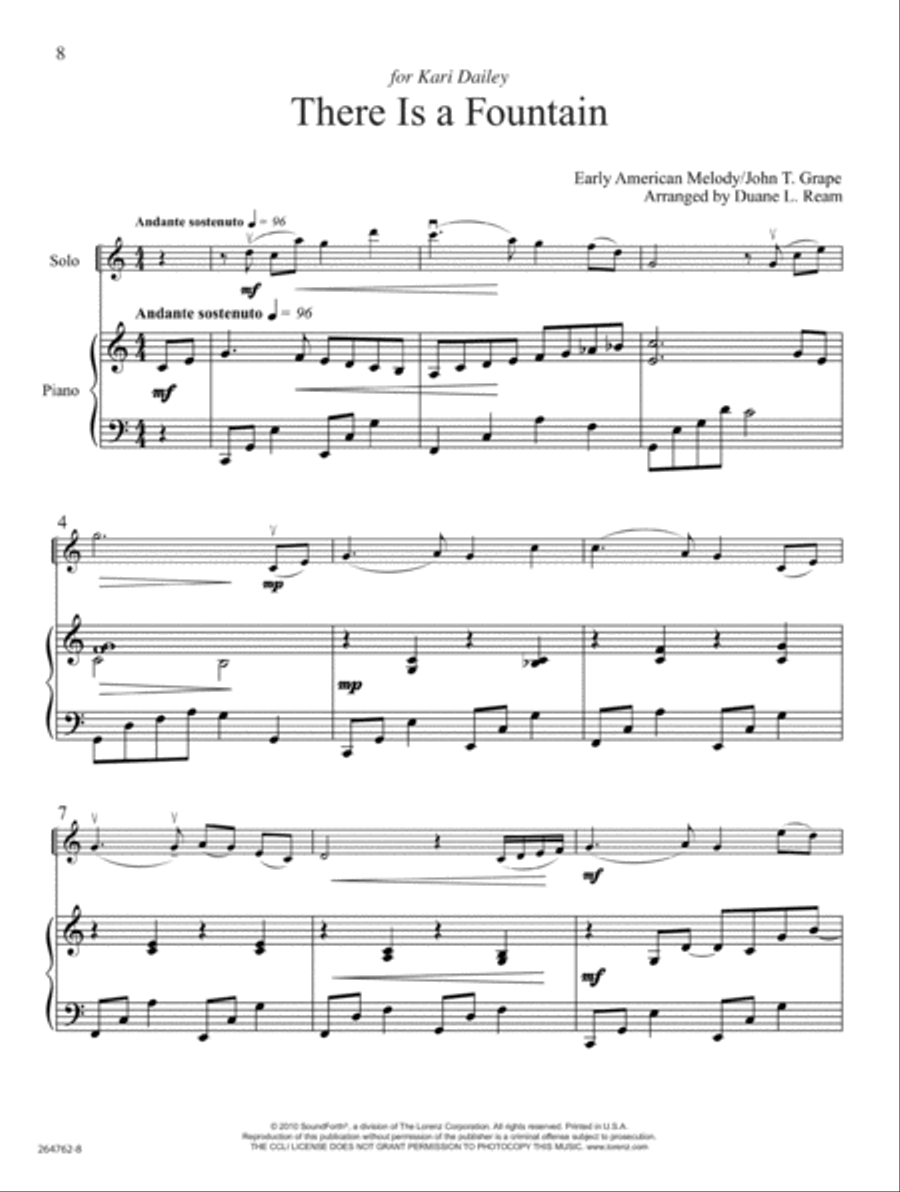 More Love to Thee Violin Solo scores gallery preview page 5