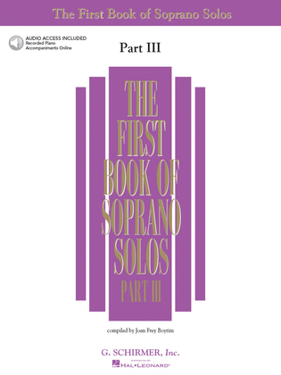 Book cover for The First Book of Soprano Solos – Part III