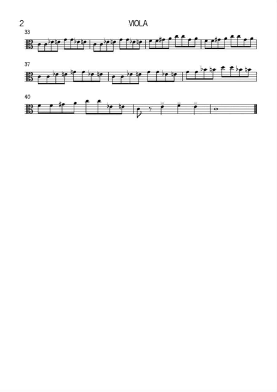 Baby Elephant Walk String Duet scores gallery preview page 2