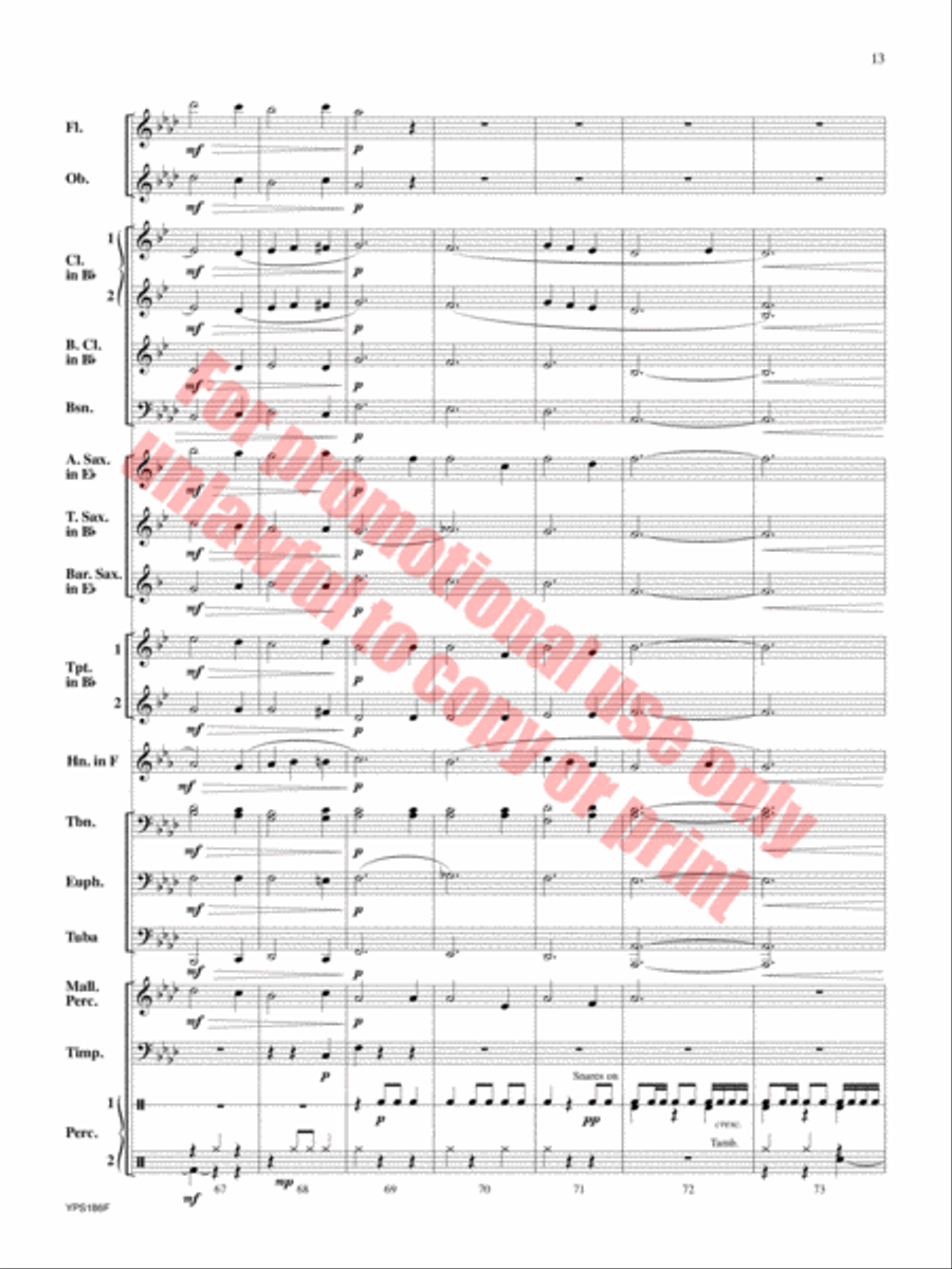 Renaissance Canzona Concert Band scores gallery preview page 14