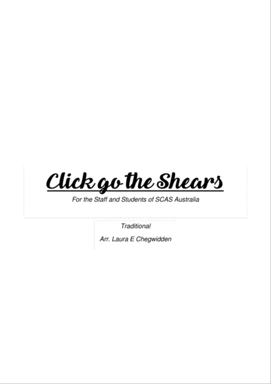 Click go the Shears for Beginner String Orchestra String Orchestra scores gallery preview page 1