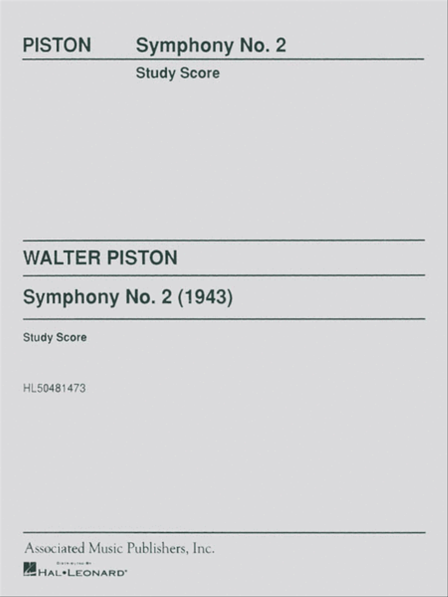 Symphony No2 Study Score