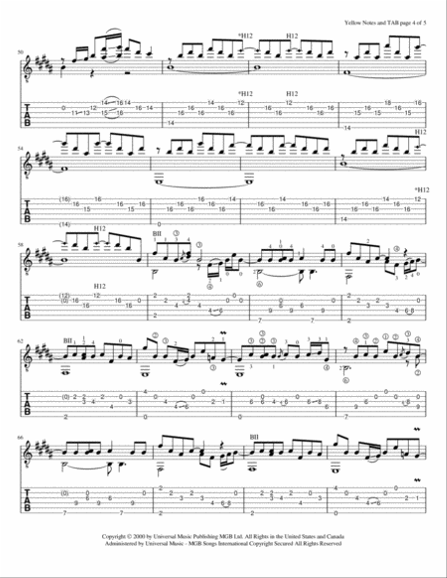 Yellow fingerstyle sale